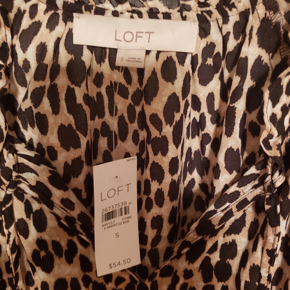 Loft leopard print top - Picture 2 of 2